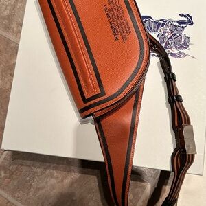 Burberry Orange and Black Messenger Bag